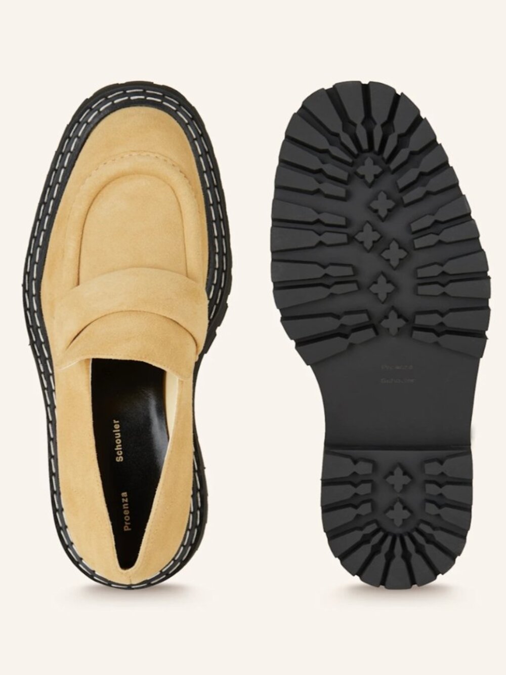 Proenza Schouler Tan Suede Loafer "NEW"